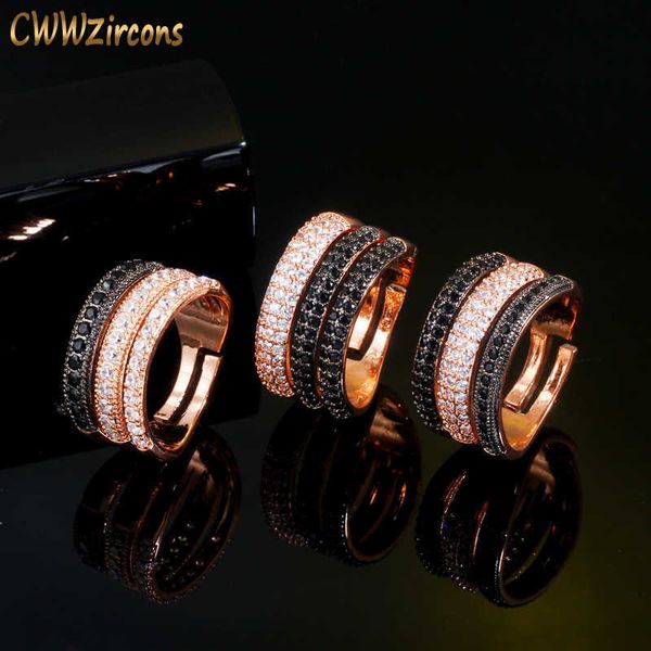adjustable size 3 layers black white cz stone 585 rose gold color open rings female wedding engagement jewelry r165 210714, Slivery;golden
adjustable size 3 layers black white cz stone 585 rose gold color open rings female wedding engagement jewelry r165 210714, Slivery;golden