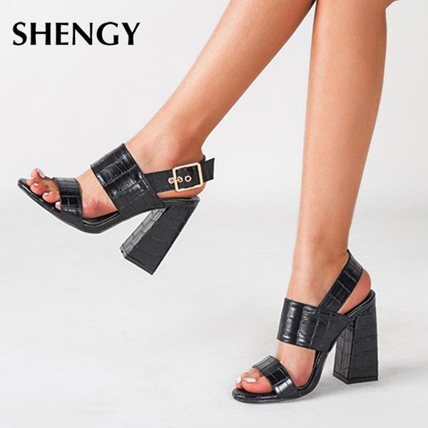 fashion ladies high sandals summer strappy heels luxury shoes women designers 11cm office party square pumps, Black
fashion ladies high sandals summer strappy heels luxury shoes women designers 11cm office party square pumps, Black