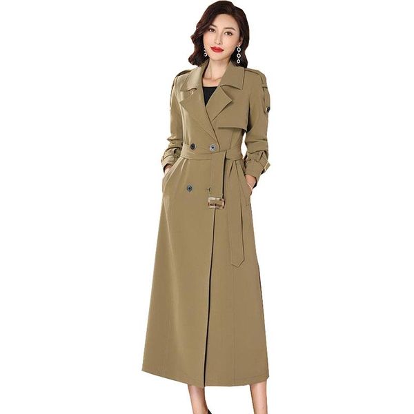 women's trench coats women coat elegant 2021 spring and autumn large size loose overcoat fashion lady long sleeve windbreaker f039, Tan;black
women's trench coats women coat elegant 2021 spring and autumn large size loose overcoat fashion lady long sleeve windbreaker f039, Tan;black