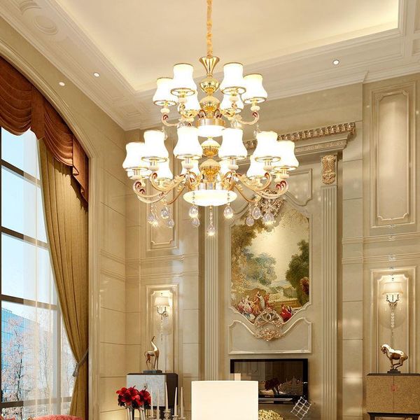 pendant lamps european style duplex building led crystal chandelier luxury atmosphere el, restaurant, living room, hall
pendant lamps european style duplex building led crystal chandelier luxury atmosphere el, restaurant, living room, hall