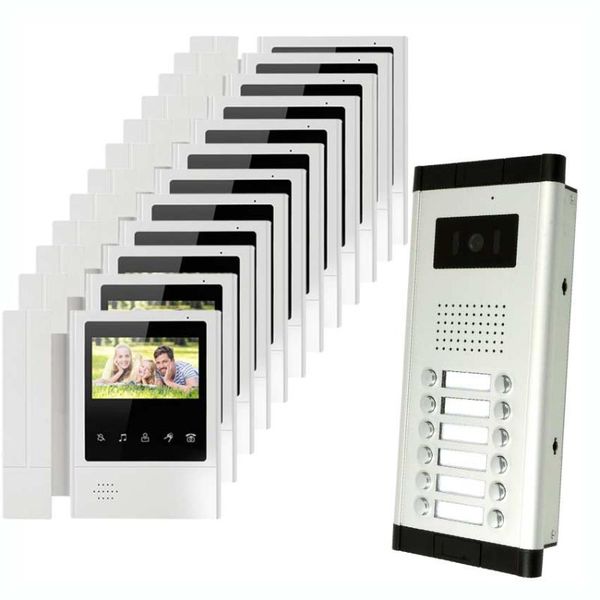 units apartment doorbell video intercom system wall mounted wired interfone for door access security phones
units apartment doorbell video intercom system wall mounted wired interfone for door access security phones