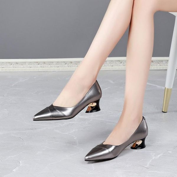 women pumps soft cow leather autumn spring slip on gun color pointed toe high heels size 34-42 dress shoes, Black
women pumps soft cow leather autumn spring slip on gun color pointed toe high heels size 34-42 dress shoes, Black