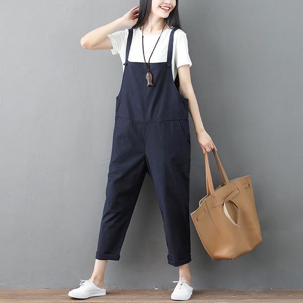 women's jumpsuits & rompers 2021 wide leg pants female spring summer literary linen fashion jumpsuit loose large size 3xl high waist ha, Black;white
women's jumpsuits & rompers 2021 wide leg pants female spring summer literary linen fashion jumpsuit loose large size 3xl high waist ha, Black;white
