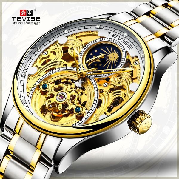 clock men tourbillon automatic mechanical watches mens moon phase leather waterproof wristwatches relogio masculino, Slivery;brown
clock men tourbillon automatic mechanical watches mens moon phase leather waterproof wristwatches relogio masculino, Slivery;brown