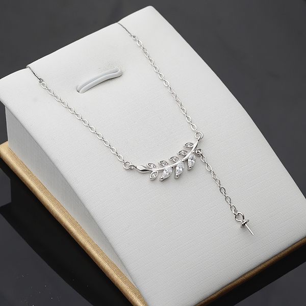 diy accessories s925 silver pendant necklace female jewelry pearl pendant set chain empty support semi-finished product 420
diy accessories s925 silver pendant necklace female jewelry pearl pendant set chain empty support semi-finished product 420