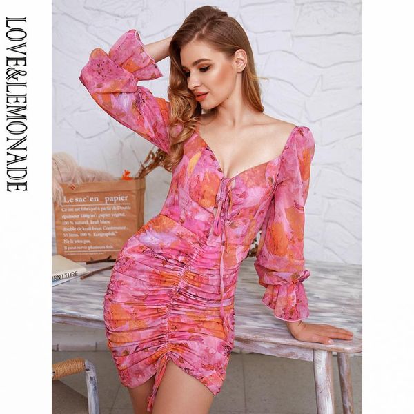 casual dresses love&lemonade v-neck drawstring pink flower print chiffon lantern long sleeve mini dress lm30052, Black;gray
casual dresses love&lemonade v-neck drawstring pink flower print chiffon lantern long sleeve mini dress lm30052, Black;gray