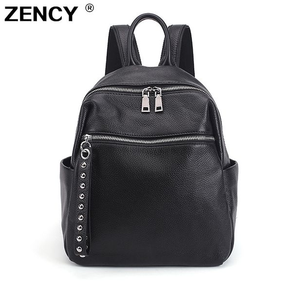 women's genuine leather silver hardware first layer cowhide school book backpack 
women's genuine leather silver hardware first layer cowhide school book backpack