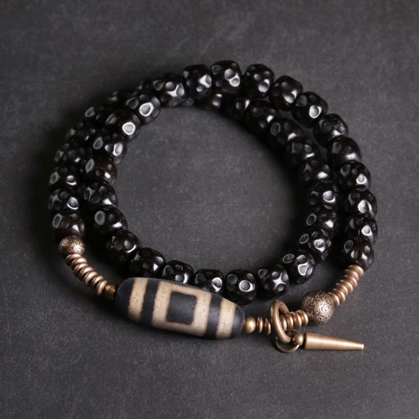 flower coconut shell buddha bead double-layer bracelet mixed with ancient method to make old tianzhu men's fashion, Golden;silver
flower coconut shell buddha bead double-layer bracelet mixed with ancient method to make old tianzhu men's fashion, Golden;silver