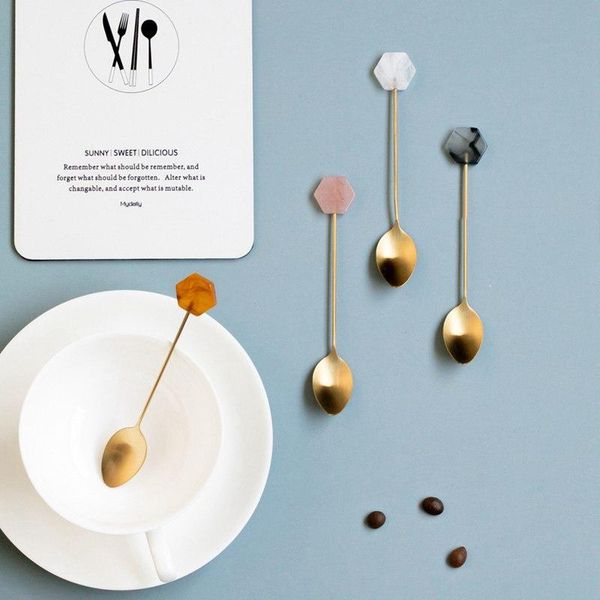4pcs/set stainless steel small spoon coffee stirring simple acrylic gold-plated geometric shape dessert spoons
4pcs/set stainless steel small spoon coffee stirring simple acrylic gold-plated geometric shape dessert spoons