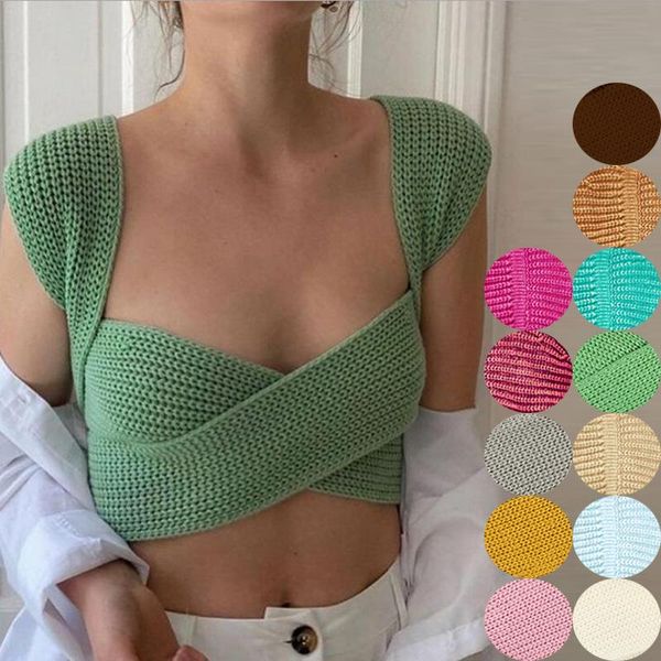 women's tanks & camis knitted aweater diy style cross bandage backless cropped tank 2021 summer fashion green harajuku streetwear, White
women's tanks & camis knitted aweater diy style cross bandage backless cropped tank 2021 summer fashion green harajuku streetwear, White