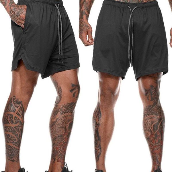men breathable fitness shorts double layer solid color short pants quick dry male summer sportswear men's, White;black
men breathable fitness shorts double layer solid color short pants quick dry male summer sportswear men's, White;black