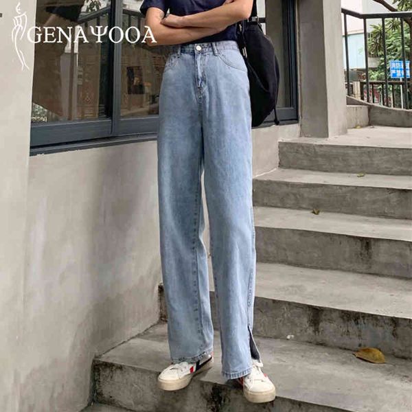 genayooa summer woman high waist light blue mom casual streetwear flare pants denim jeans fror women 210417
genayooa summer woman high waist light blue mom casual streetwear flare pants denim jeans fror women 210417