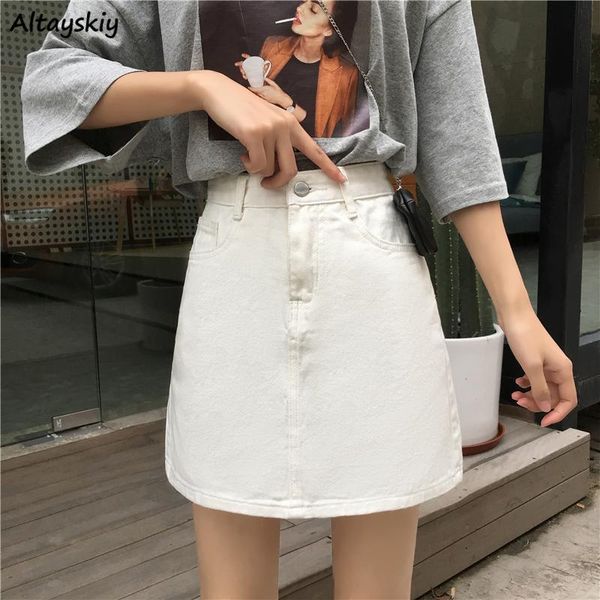 a-line solid skirts women denim button simple black white summer leisure all-match ulzzang trendy ladies daily fashion femme
a-line solid skirts women denim button simple black white summer leisure all-match ulzzang trendy ladies daily fashion femme