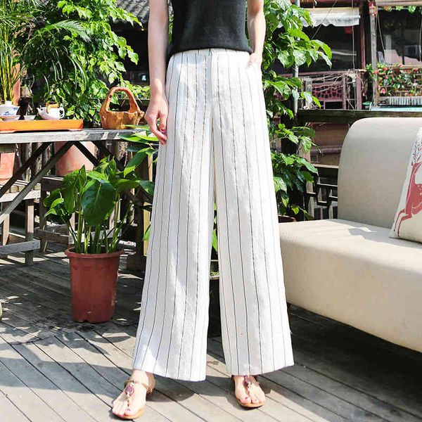 capris summer arts female style high waist striped wide leg all combined casual cotton linen loose pants femme s669, Black;white
capris summer arts female style high waist striped wide leg all combined casual cotton linen loose pants femme s669, Black;white