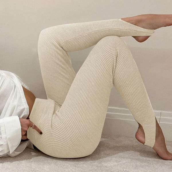 women's leggings ribbed knit for fitness women high waist slim basic pants casual all-match female sport skinny foot, Black
women's leggings ribbed knit for fitness women high waist slim basic pants casual all-match female sport skinny foot, Black