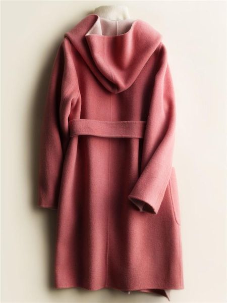 women's wool & blends long coat women 2021 korean style autumn winter female jacket alpaca cashmere coats hooded outerwear 890765, Black
women's wool & blends long coat women 2021 korean style autumn winter female jacket alpaca cashmere coats hooded outerwear 890765, Black