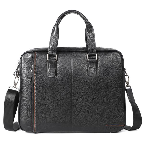 

men business handbag male genuine leather shoulder bag for men's office documents lapbag male real leather briefcase totes