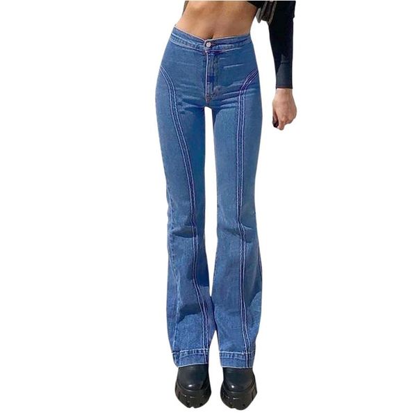 women's jeans casual solid y2k flare for girls female fashion 2021 vintage denim pants high waisted trouser harajuku capris, Blue
women's jeans casual solid y2k flare for girls female fashion 2021 vintage denim pants high waisted trouser harajuku capris, Blue
