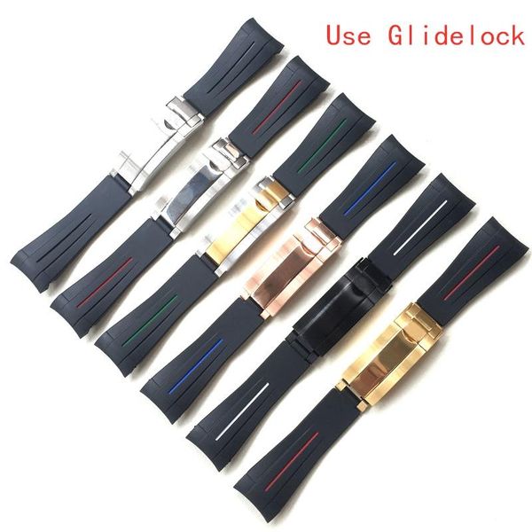 watch bands 20mm black curved end silicone rubber watchband replace for role strap submarine gmt bracelet with glidelock clasp, Black;brown
watch bands 20mm black curved end silicone rubber watchband replace for role strap submarine gmt bracelet with glidelock clasp, Black;brown