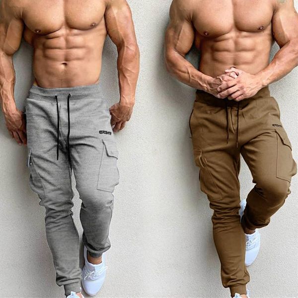 running pants joggers men sweatpants cotton track fitness sports trousers male bodybuilding multi-pocket men's, Black;blue
running pants joggers men sweatpants cotton track fitness sports trousers male bodybuilding multi-pocket men's, Black;blue
