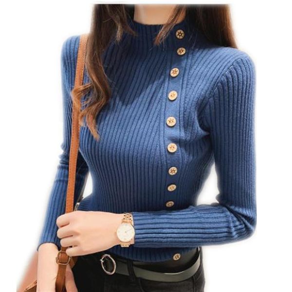 women's sweaters fashion button sweater women spring autumn solid knitted pullovers lady slim thin jumper female knit 2021 h184, White;black
women's sweaters fashion button sweater women spring autumn solid knitted pullovers lady slim thin jumper female knit 2021 h184, White;black