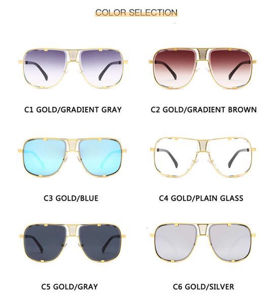 Fashion Metals Gradient Square Frame Gentlemen Fire Design 2020 Driving Vintage Sunglasses Oculos De Sol, Black
Fashion Metals Gradient Square Frame Gentlemen Fire Design 2020 Driving Vintage Sunglasses Oculos De Sol, Black