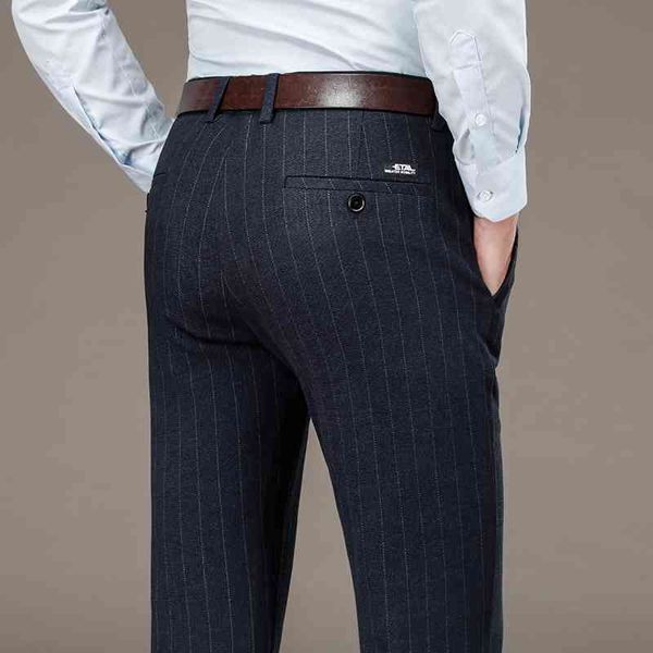 autumn and winter new casual trousers slim straight business men's middle age elastic striped long pants, Black
autumn and winter new casual trousers slim straight business men's middle age elastic striped long pants, Black