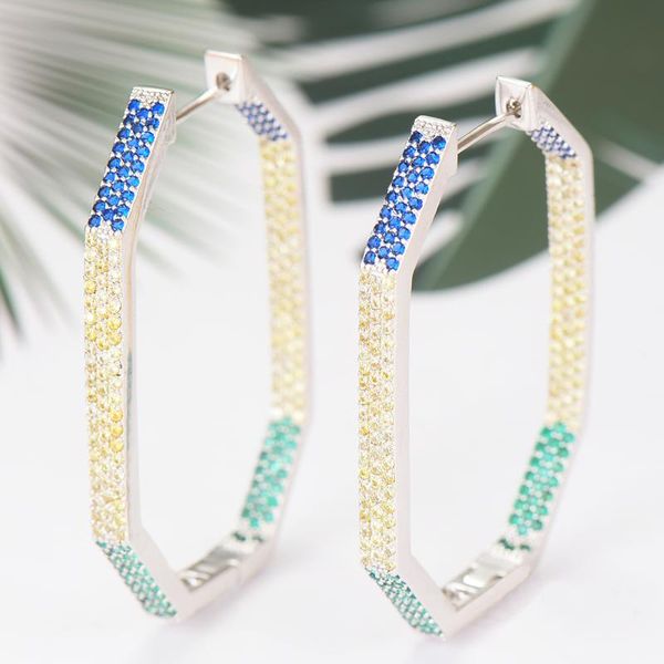 hoop & huggie blachette luxury big circle earring for noble women fashion earrings zircon cross bridal wedding jewelry accessori, Golden;silver
hoop & huggie blachette luxury big circle earring for noble women fashion earrings zircon cross bridal wedding jewelry accessori, Golden;silver