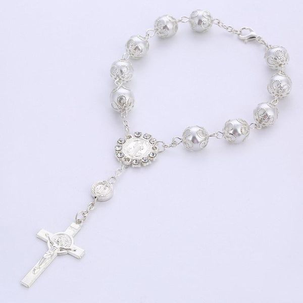 religious jewelry catholic holy communion cup gift cross crucifix pendants imitation pearl beads rosary bracelet alloy link, chain, Black
religious jewelry catholic holy communion cup gift cross crucifix pendants imitation pearl beads rosary bracelet alloy link, chain, Black