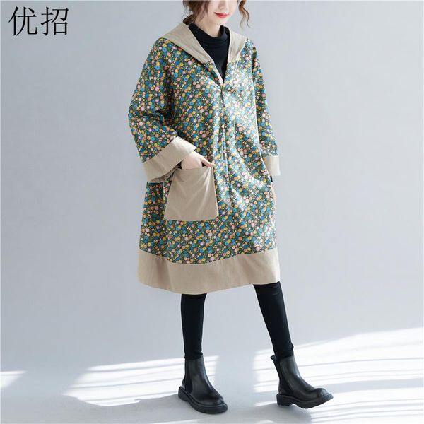 casual dresses one piece women dress winter cotton linen plus velvet thick warm flowers printing robe femme size long hooded, Black;gray
casual dresses one piece women dress winter cotton linen plus velvet thick warm flowers printing robe femme size long hooded, Black;gray