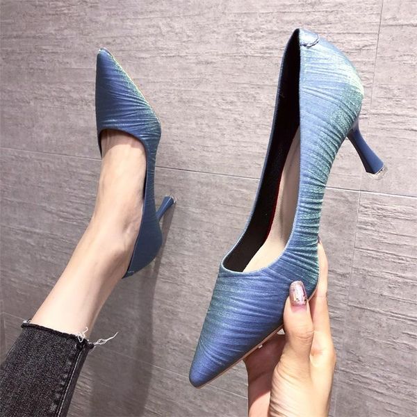 dress shoes elegant lady stiletto heel high heels 2021 vintage crumpled pointed toe shallow mouth internet women fashion, Black
dress shoes elegant lady stiletto heel high heels 2021 vintage crumpled pointed toe shallow mouth internet women fashion, Black