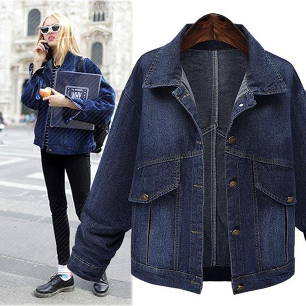 women's jackets nice fashion autumn female demin women coat loose long sleeve jeans outerwear casaco feminino plus size, Black;brown
women's jackets nice fashion autumn female demin women coat loose long sleeve jeans outerwear casaco feminino plus size, Black;brown