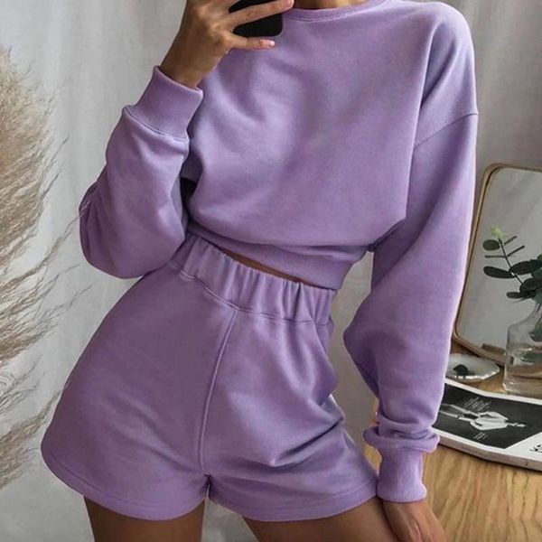 women's tracksuits floy fashion casual sport solid suits women elegant o neck pullover sweatshirts suit elastic waist shorts ladies, Gray
women's tracksuits floy fashion casual sport solid suits women elegant o neck pullover sweatshirts suit elastic waist shorts ladies, Gray