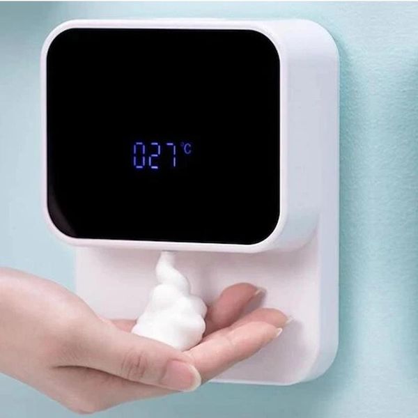 liquid soap dispenser 280ml wall-mounted usb automatic induction hand washer led temperature display - black
liquid soap dispenser 280ml wall-mounted usb automatic induction hand washer led temperature display - black