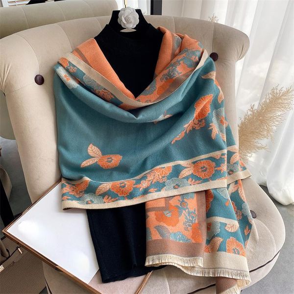 scarves 2021 winter design pashmina cashmere scarf women warm thick blanket female bufanda elegant print floral shawls and wraps, Blue;gray
scarves 2021 winter design pashmina cashmere scarf women warm thick blanket female bufanda elegant print floral shawls and wraps, Blue;gray