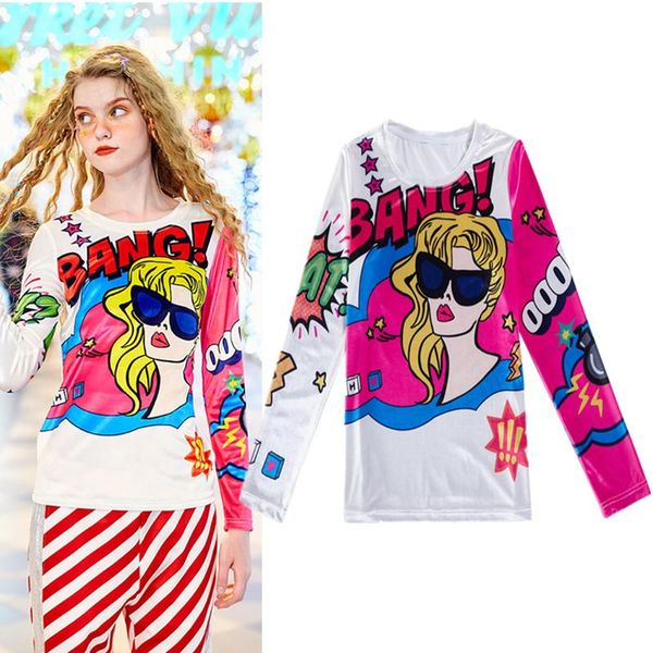 women's blouses & shirts spring cartoon print velour blouse fashion loose casual female harakuju young laides colorful blusas ns726, White
women's blouses & shirts spring cartoon print velour blouse fashion loose casual female harakuju young laides colorful blusas ns726, White