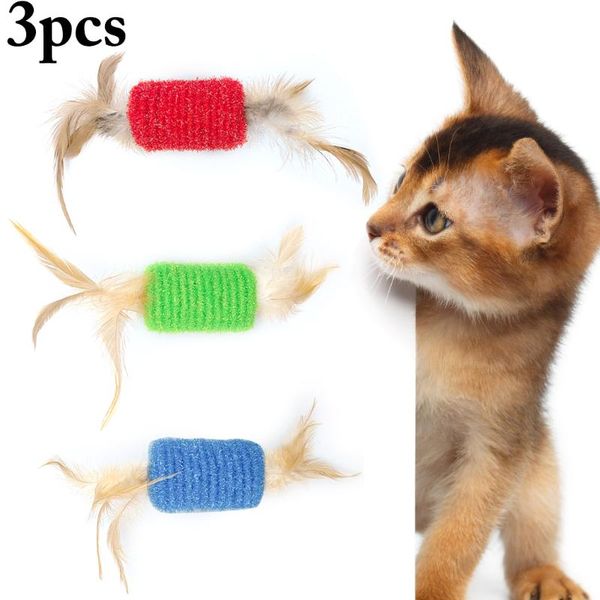 3pcs pet cat kitten toy rolling sisal scratching funny play dolls tumbler ball toys feather for cats
3pcs pet cat kitten toy rolling sisal scratching funny play dolls tumbler ball toys feather for cats