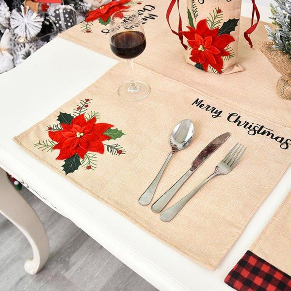mats & pads delicate washable linen chrismas style placemat insulation placemats table padding cup kitchen decoration accessories
mats & pads delicate washable linen chrismas style placemat insulation placemats table padding cup kitchen decoration accessories