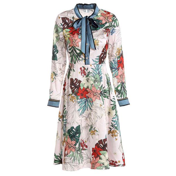 blue apricot floral print bow collar long sleeve empire knee length dress button zipper elegant autumn d1951 210514, Black;gray
blue apricot floral print bow collar long sleeve empire knee length dress button zipper elegant autumn d1951 210514, Black;gray