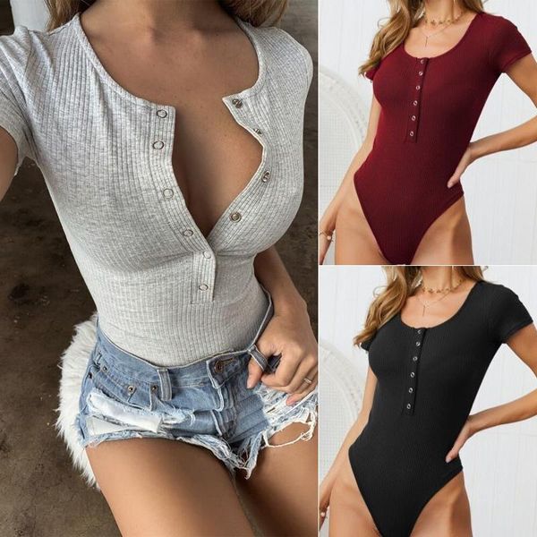 women knitted bodysuits summer stretchy short sleeve slim thong bodysuit jumpsuit bodycon leotard body clubwear women's jumpsuits &, Black;white
women knitted bodysuits summer stretchy short sleeve slim thong bodysuit jumpsuit bodycon leotard body clubwear women's jumpsuits &, Black;white