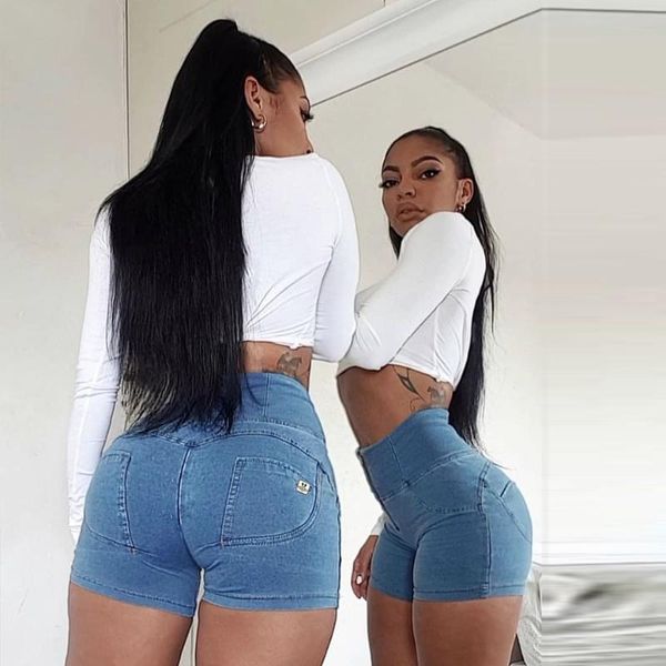 women's shorts melody high rise denim gym women jeans for girls tummy control shapewear, White;black
women's shorts melody high rise denim gym women jeans for girls tummy control shapewear, White;black
