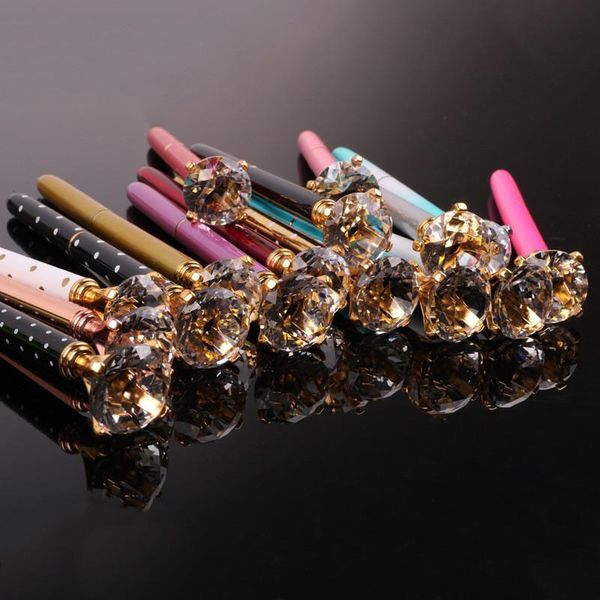 ballpoint pens 1 piece metal pen kawaii large diamond for school 1.0mm tip office supplies business gift, Blue;orange
ballpoint pens 1 piece metal pen kawaii large diamond for school 1.0mm tip office supplies business gift, Blue;orange