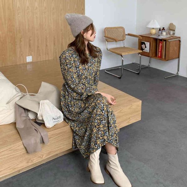 autumn and winter women's all-match chiffon floral dress dquare neck temperament skirt (not including shawl) 210514, Black;gray
autumn and winter women's all-match chiffon floral dress dquare neck temperament skirt (not including shawl) 210514, Black;gray
