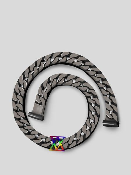 chains edy hip hop punk colorful logo cuban tungsten steel black thick chain necklace bracelet for men women girls female jewelry, Silver
chains edy hip hop punk colorful logo cuban tungsten steel black thick chain necklace bracelet for men women girls female jewelry, Silver