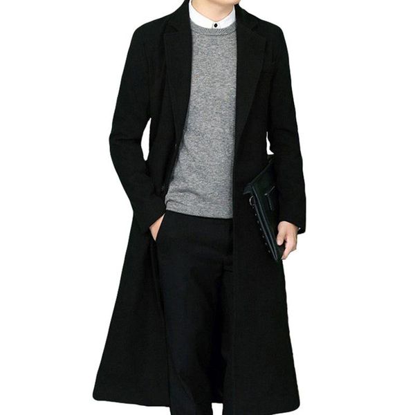 men's wool & blends 2021 winter coat / simple black single breasted business warm blended windbreaker brand men
men's wool & blends 2021 winter coat / simple black single breasted business warm blended windbreaker brand men