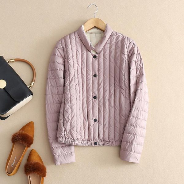 women's down & parkas winter stripe duck coat ultra light thin jackets autumn casual slim, Black
women's down & parkas winter stripe duck coat ultra light thin jackets autumn casual slim, Black