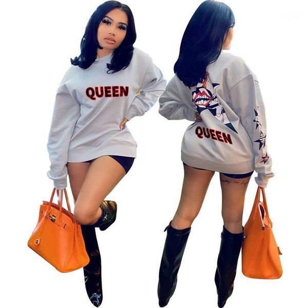 women's t-shirt zkyzwx queen print woman tshirts graphic casual loose long sleeve pullover fashion clothes aesthetic cute oversize t sh, White
women's t-shirt zkyzwx queen print woman tshirts graphic casual loose long sleeve pullover fashion clothes aesthetic cute oversize t sh, White