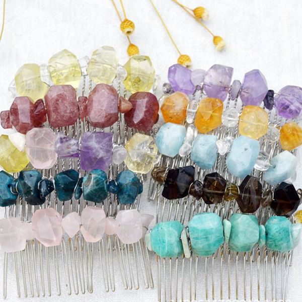 hair clips & barrettes raw crystal handmade clip jewelry boho irregular quartz comb natural stones bridal wedding hairpin holiday party, Golden;silver
hair clips & barrettes raw crystal handmade clip jewelry boho irregular quartz comb natural stones bridal wedding hairpin holiday party, Golden;silver