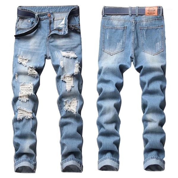 europe america jeans for men long slim pants hole broken cat whisker make old ripped casual skinny light blue mens denim men's
europe america jeans for men long slim pants hole broken cat whisker make old ripped casual skinny light blue mens denim men's