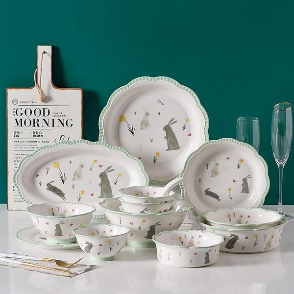 dishes & plates underglaze color western plate ceramic tableware set microwave oven home salad bowl rice steak dinnerware
dishes & plates underglaze color western plate ceramic tableware set microwave oven home salad bowl rice steak dinnerware